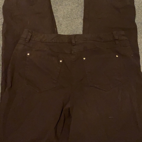 Chocolate Brown Flared Pants - Picture 5 of 6